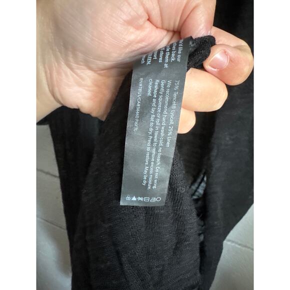 Women's Eileen Fisher Organic Linen Crepe Duster Cardigan Straight Fit size XS - Picture 4 of 7